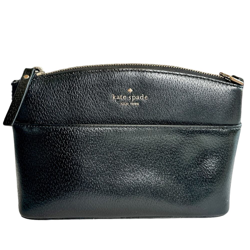 Kate Spade As-Is Leather Grove Street Millie Zippered Clutch Purse Pouch Black
